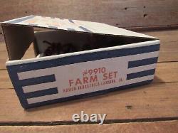 VINTAGE RARE 1950's Slik-Toys #9910 Farm Tractor Toy Set With Display Box NEW