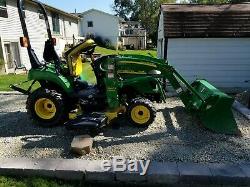 Very Nice 2007 John Deere 2305 4X4 Loader Mower Tractor with Only 589 Hours
