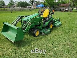Very Nice John Deere 1025R 4X4 Loader Mower Tractor with Only 268 hours