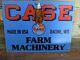 Vintage 1937 Case Tractors Eagle Porcelain Farm Machine Sign 12 X 8