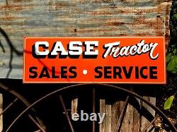 Vintage Case Tractor Sales Service Hand Painted Farm Machinery DEALERSHIP SIGN
