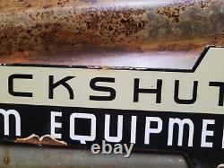 Vintage Cockshutt Porcelain Sign Farm Equipment Tractor Machinery Dealer Canada
