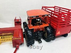Vintage ERTL Metal Farm Equipment Chalmers 8030 Tractor Hay Wagon Holland 311