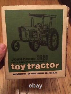 Vintage Ertl 1/16 John Deere 3020 Rops and Canopy Model Toy Farm Tractor JD BOX