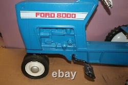Vintage Ertl Ford 8000 Model F-68 Pedal Farm Tractor Cast Aluminum
