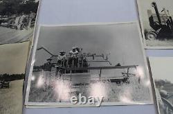 Vintage Farm Photos 8X10 Real Tractors Lot of 8 pictures Duluth, GA. 1940s