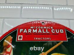 Vintage Farmall Mccormick Porcelain Sign Farm Equipment Gas Tractor Intl Harvest