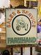 Vintage Farmhand Tractor Sales and Service Metal Sign 24 x 24