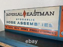 Vintage IMPERIAL EASTMAN TRACTORS FARM HYDRAULIC HOSE ADVERTISING DISPLAY SIGN