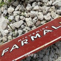 Vintage International Harvester Cast Iron FarmAll Tractor Farm Advertising Sign
