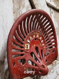 Vintage International Harvester Farm Tractor Seat Cast Iron Farming Equipment