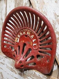 Vintage International Harvester Farm Tractor Seat Cast Iron Farming Equipment