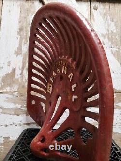 Vintage International Harvester Farm Tractor Seat Cast Iron Farming Equipment