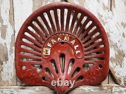 Vintage International Harvester Farm Tractor Seat Cast Iron Farming Equipment