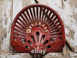 Vintage International Harvester Farm Tractor Seat Cast Iron Farming Equipment