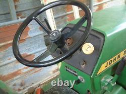 Vintage John Deere 210 with Hydraulic Lift, Small Farm Tractor 18 Discs