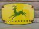 Vintage John Deere Porcelain Sign Tractor Dealer Advertising Farming Equipment