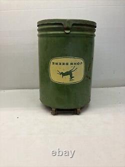 Vintage John Deere Seed Hopper Antique Farm Equipment Unique Logo Upside Down