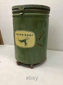 Vintage John Deere Seed Hopper Antique Farm Equipment Unique Logo Upside Down