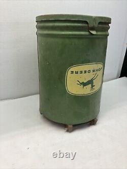 Vintage John Deere Seed Hopper Antique Farm Equipment Unique Logo Upside Down