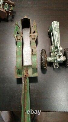 Vintage John Deere Tractor withman-2 Row Corn Picker manure hauler