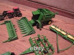 Vintage LOT ERTL Farm Combine, Implements & Tractors 1990's John Deere