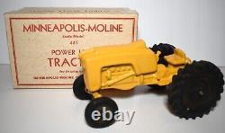 Vintage MINNEAPOLIS MOLINE Scale Model 445 Farm Toy Tractor in Original BOX