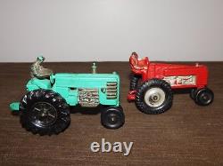 Vintage Made In USA Farm Toy 4 Auburn Rubber Tractors 1 Is Arcor Toys