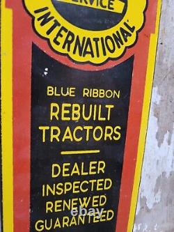 Vintage Mccormick Deering Porcelain Sign Tractor Farming Dealer Sales Service