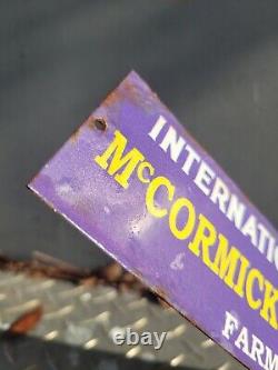 Vintage Mccormick Deering Sign Farm Gas Engine International Harvester Tractor