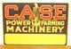 Vintage NOS Case Power Farming Machinery Embossed Metal Tractor Sign (Original)