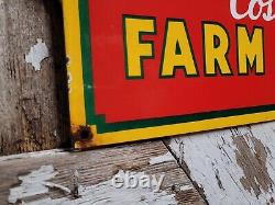 Vintage Oliver Porcelain Sign Farm Equipment Tractor Dealer 25 Farming Machine