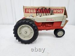 Vintage Original 1/12 Hubley Ford 6000 Diesel Toy Tractor With Box Farm