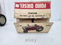 Vintage Original 1/12 Hubley Ford 6000 Diesel Toy Tractor With Box Farm