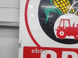 Vintage Original CPS Seed Sign Corn Farm Feed Tractor John Deere Case IH