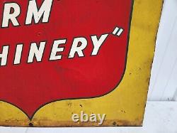 Vintage Original Oliver Finest In Farm Machinery Sign Tractor Farm Feed Seed