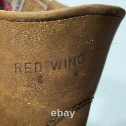 Vintage Red Wing Shoes 1166 Heritage Pecos Tan Roper Boots Size 7 Nailseat Rare