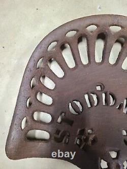 Vintage STODDARD Cast Iron Tractor Seat Implement Farm Tool