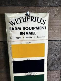 Vintage Wetherills Farm Tractor Paint Sample DH370