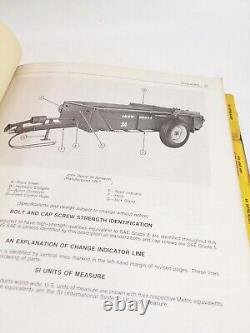 Vtg JOHN DEERE Green FILLED Binder Parts Manual Catalog Spreader Tractor Farming