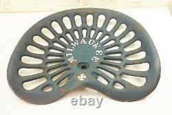 Vtg antique Milwaukee cast iron tractor seat farm implement machinery