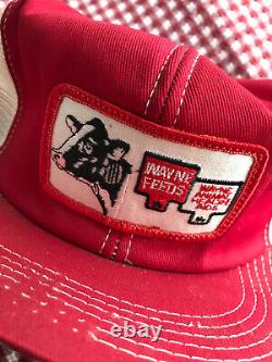 Wayne Feeds Cow Vintage Tractor Farm Patch Trucker Hat Mesh K-Products