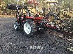 Yanmar F24d Diesel 28 Hp farm tractor 4 x 4 With High Lift And Pto